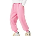 thumbnail image 1 of Lmnyox Bogs Girls Thick Sweatpants Loose Cuffed Elastic Waist Joggers Cotton Solid Thermal Sport Pants, 1 of 5
