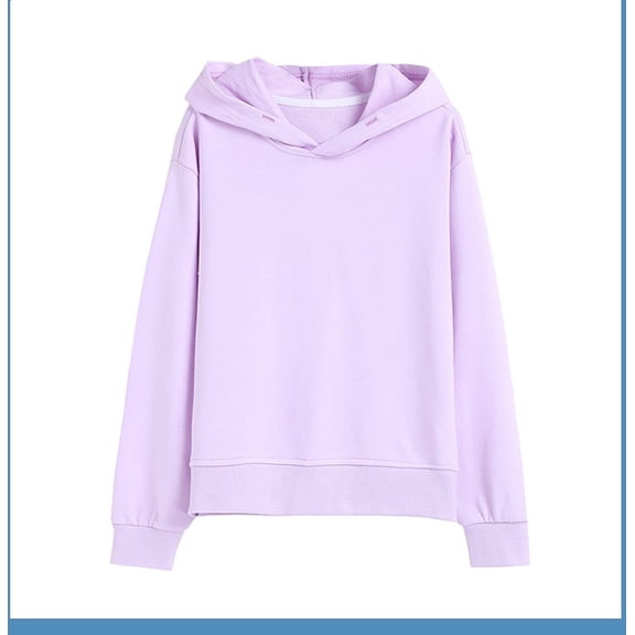 Lmnyox Boys Girls Basic Sweatshirts Solid Color Long Sleeve Hoodies Lightweight Casual Pullover Tops for Kids