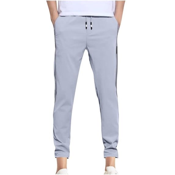 Lmnyox Casual Solid Joggers Men's Lightweight Cinch Bottom Drawstring Waist Sweatpants with Pocket