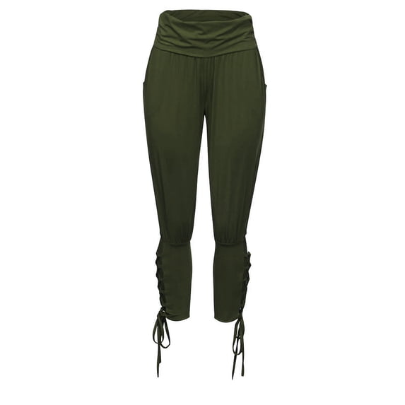 Lmnyox Casual Yoga Joggers for Women Elastic High Waist Cparis with Pocket Loose Workout Lounge Pants