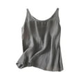 thumbnail image 1 of Lmnyox Cotton Linen Tank Tops for Women Loose Casual Sleeveless Round Neck T Shirt Summer Comfy Shirts, 1 of 7