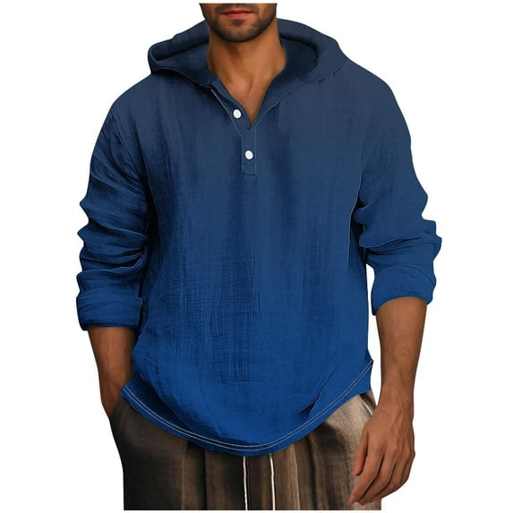 Lmnyox Fashion Hoodies for Men Long Sleeve Drawstring Print Hooded Pullover Lightweight Casual Sweatshirts with Pocket