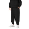 thumbnail image 1 of Lmnyox Fleece Lined Sweatpants for Kids Cinch Bottom Thermal Joggers Boys Girls Winter Athletic Pants with Pocket, 1 of 8