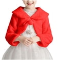 thumbnail image 1 of Lmnyox Girl's Fleece Jackets Casual Solid Color Long Sleeve Cardigan Fall Winter Fashion Cute Outerwears, 1 of 8