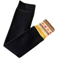 thumbnail image 1 of Lmnyox Girl's Leggings Cute Warm Printed Elastic Waist Fleece Lined Pants Winter Fashion Basic Pants, 1 of 3