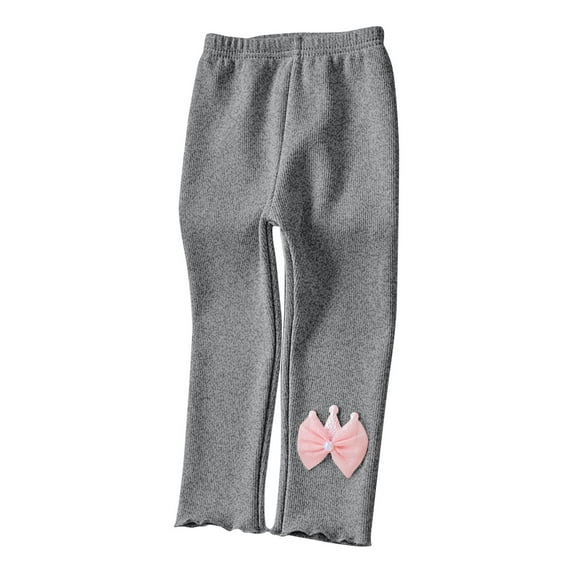 Lmnyox Girls Winter Leggings Fleece Lined Elastic Waist Yoga Pants Cute Thick Warm Thighs Pants Outerwear