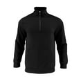 thumbnail image 1 of Lmnyox Half Zip Pullover for Men Long Sleeve Mock Neck Solid Texture Sweatshirts Dressy Casual Sport Tops with Pocket, 1 of 7