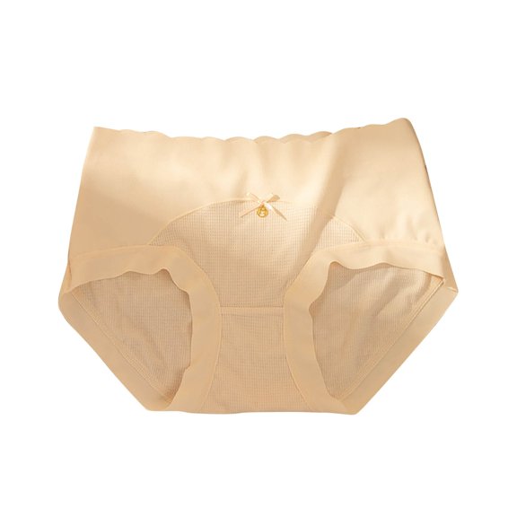 Lmnyox High Waist Briefs for Women Plus Size Full Coverage Panties Breathable No Show Underwear Comfort Ladies Panty