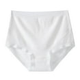 thumbnail image 1 of Lmnyox High Waist Seamless Underwear for Women Cotton No Show Panties Full Coverage Briefs Stretchy Soft Panties, 1 of 2