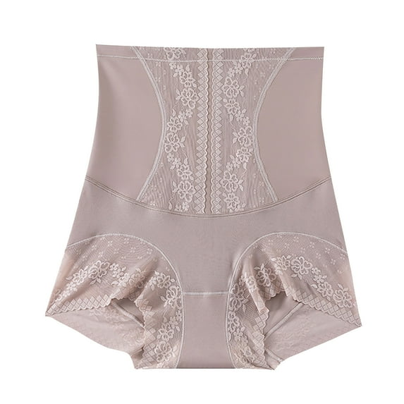 Lmnyox High Waist Shapewear for Women Breathable Body Shaper Panties Hip Lift Stretchy Underpants Large Size