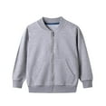 thumbnail image 1 of Lmnyox Jackets for Kids Fall Plain Full Zipper Long Sleeve Athletic Coats Casual Lightweight Outerwears with Pockets, 1 of 2