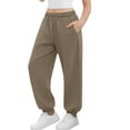thumbnail image 1 of Lmnyox Kid's Sweatpants Classic Loose Plain Cuffed Pull On Joggers Teen School Sports Trousers with Pockets, 1 of 8