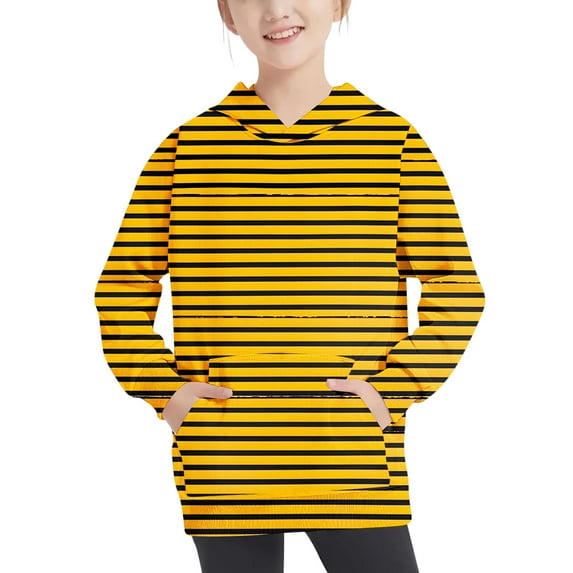 Lmnyox Kids Boys Girls Sweatshirts Long Sleeve Hooded Pullover Tops Fall Winter Casual Hoodies Colorful Clothes