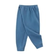 thumbnail image 1 of Lmnyox Kids Cotton Pants Basic Solid Elastic Waist Lounge Pants Boys Girls Casual Long Pants 1-7 Years, 1 of 3