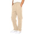 thumbnail image 1 of Lmnyox Men's Cargo Sweatpants Loose Straight Leg Elastic Waist Drawstring Joggers Plain Sports Pants with Pockets, 1 of 8