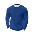 thumbnail image 1 of Lmnyox Men's Casual T-Shirts Textured Crew Neck Muscle Workout Pullover Plain Long Sleeve Athletic Tops, 1 of 6