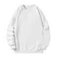 thumbnail image 1 of Lmnyox Men's Crew Neck Sweatshirts Winter Casual Basic Long Sleeve Pullover Shirts Solid Fleece Lined Tops, 1 of 4