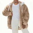 thumbnail image 1 of Lmnyox Men's Fuzzy Fleece Jacket Coat Fashion Zip Up Thermal Hoodies with Pocket Thick Warm Hooded Jacket Outerwear, 1 of 6
