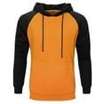 thumbnail image 1 of Lmnyox Men's Hoodies Color Block Long Sleeve Drawstring Casual Athletic Sweatshirts Basic Pullover with Pocket, 1 of 3