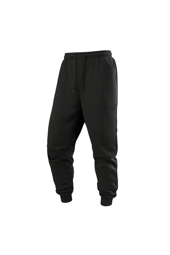 Men's Jogger Pants Cotton Elastic Waist Drawstring Sweatpants Solid Casual Cinch Bottom Running Pants