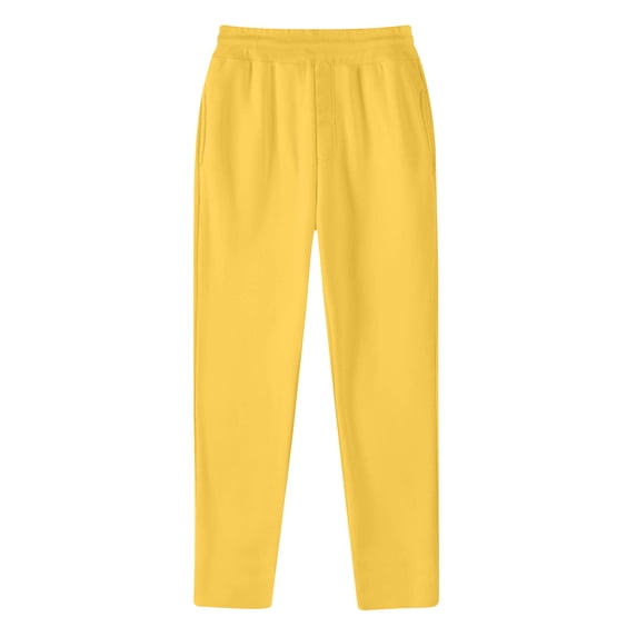 Lmnyox Men's Lightweight Sweatpants Open Bottom Elastic Waist Casual Jogger Pants Solid Color Athletic Pants