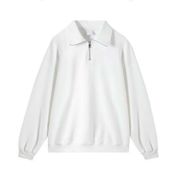 Lmnyox Men's Quarter Zip Pullover Casual Dressy Long Sleeve Collared Sweatshirts Classic Solid Shirts Tops