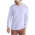 thumbnail image 1 of Lmnyox Men's Solid Sweaters Classic Vintage Long Sleeve Sweater Tops Basic Casual Knitted Pullover Sweater, 1 of 5