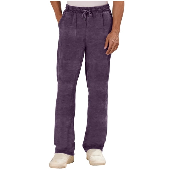 Lmnyox Men's Velvet Pants Wide Leg Loose Plain Drawstring Trousers Casual Business Work Pants with Pockets