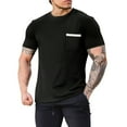 thumbnail image 1 of Lmnyox Mens Athletic T Shirts Breathable Short Sleeve Pocket Tee Summer Crew Neck Basic Training Sport Shirt, 1 of 6
