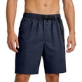 thumbnail image 1 of Lmnyox Mens Cargo Shorts Classic Casual Loose Elastic Waist Sport Shorts Plain Basic Knee Length Summer Shorts, 1 of 9