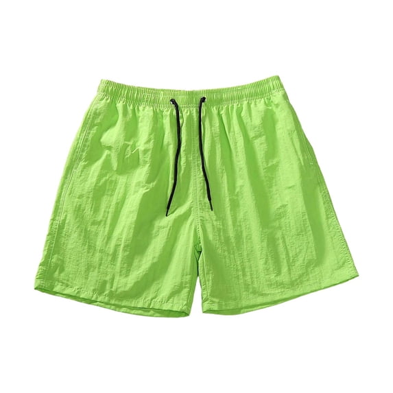Lmnyox Mens Summer Beach Shorts with Mesh Liner Lightweight Quick Dry Athletic Shorts Drawstring Waist Sport Shorts