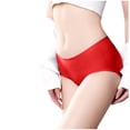 thumbnail image 1 of Lmnyox Seamless Briefs for Women Breathable No Show Panties Plus Size Full Coverage Panties Comfort Underwear, 1 of 3
