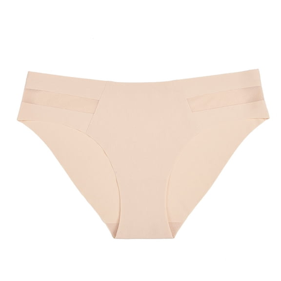 Lmnyox Fashion Thongs for Women Breathable High Cut Hipster Panties Seamless No Show Underwear Comfort Thongs