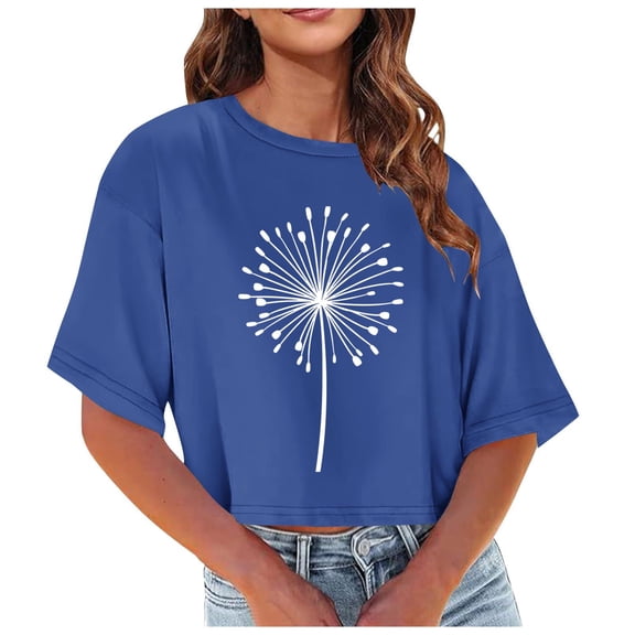 Lmnyox Short Sleeve T Shirt for Women Loose Casual Round Neck Shirts Summer Fashion Blouse Tops