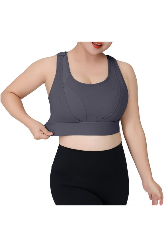 Sport Bras for Women Plus Size Full Coverage Push Up Bralettes Soft Breathable Workout Yoga Bras