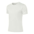 thumbnail image 1 of Lmnyox Summer Athletic Tops for Men Short Sleeve Breathable Mesh T Shirt Casual Crew Neck Running Sport Tee, 1 of 5