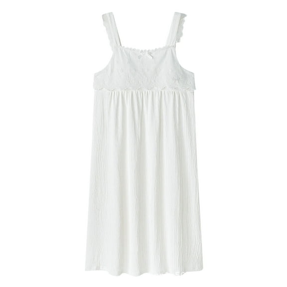 Lmnyox Summer Casual Mini Dress Sleeveless Wide Strap Dress Lightweight Vacation Beach Sundress