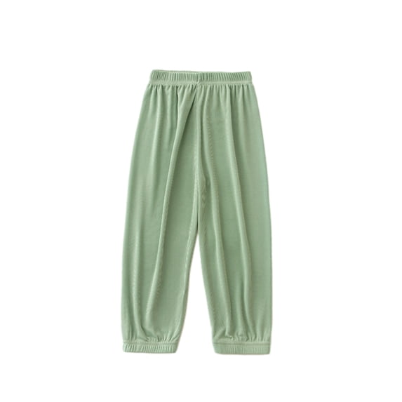 Lmnyox Summer Casual Pants for Girls Soft Elastic Waist Bloomer Pants Lightweight Solid Color Pants