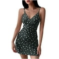 thumbnail image 1 of Lmnyox Summer Cocktail Dress for Women Sleeveless Spaghetti Strap Mini Dress Casual Party Dress, 1 of 5