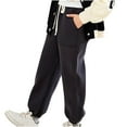 thumbnail image 1 of Lmnyox Sweatpants for Kids Classic Loose Drawstring Cuffed Joggers Casual Workout Pants with Pockets, 1 of 4