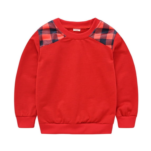 Lmnyox Sweatshirts for Kids Classic Printed Crew Neck Long Sleeve Athletic Pullover Fall Winter Loose Tops