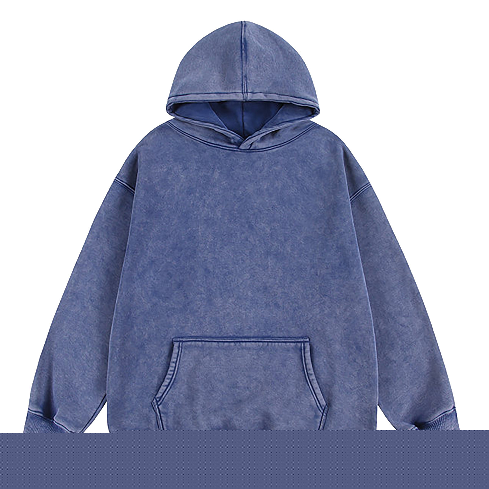 thumbnail image 1 of Lmnyox Sweatshirts for Men Vintage Fashion Long Sleeve Solid Hoodies Classic Casual Distressed Pullover Tops, 1 of 2