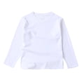 thumbnail image 1 of Lmnyox T-Shirts for Toddler Kids Fall Solid Color Long Sleeve Crew Neck Pullover Casual Lightweight Tee, 1 of 3