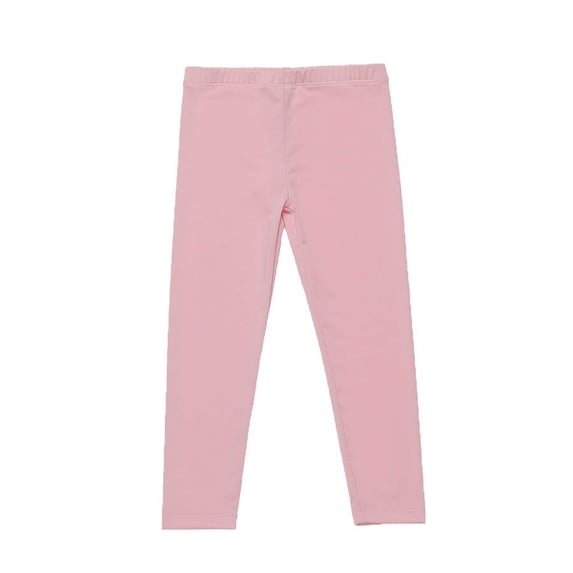 Lmnyox Toddler Girl's Leggings Stretch Solid Color Pull On Pants Fashion Elastic Waist Workout Leggings