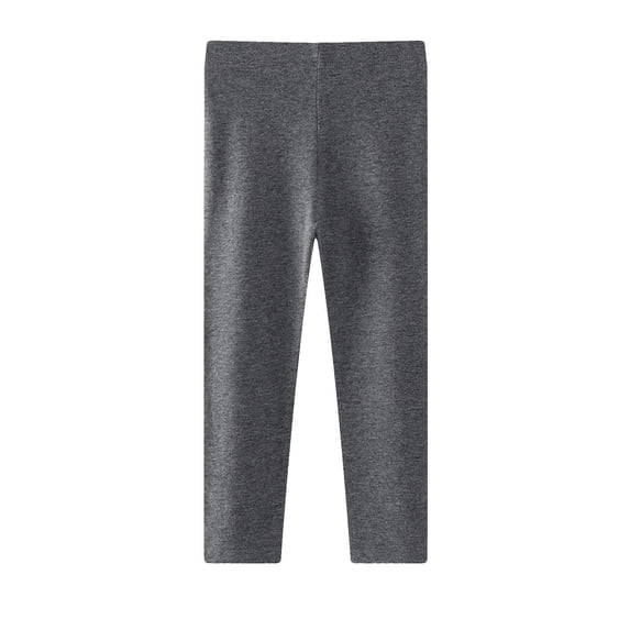 Lmnyox Toddler Kid's Leggings Fall Winter Warm Solid Color Basic Pants Classic Lightweight Elastic Waist Leggings