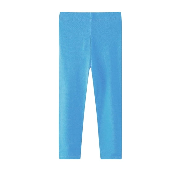 Lmnyox Toddler Kid's Leggings Fall Winter Warm Solid Color Basic Pants Classic Lightweight Elastic Waist Leggings