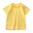 thumbnail image 1 of Lmnyox Toddler Kids Cotton Striped Tee Boys Girls Summer Short Sleeve Crew Neck T Shirt Casual Basic Tops, 1 of 5