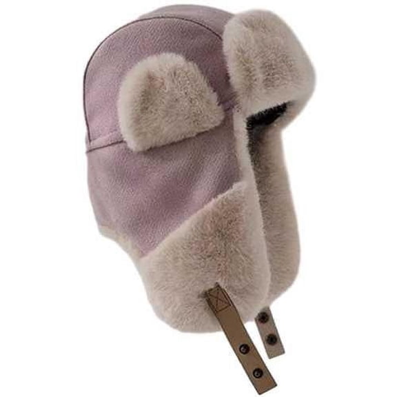 Lmnyox Trapper Hat for Adult Winter Fleece Lined Windproof Cap Thick Warm Ski Outdoor Hat Ear Flap Hunting Hat