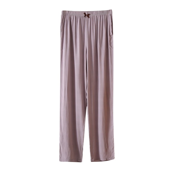 Lmnyox Women's Casual Pants Wide Leg Elastic Waist Trousers with Pocket Lightweight Pajama Pants