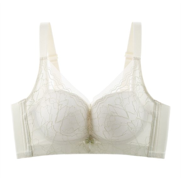 Lmnyox Women's Comfort Wireless Bras Push Up Lace Bra Full Coverage Everyday Bralettes No Underwire Bra